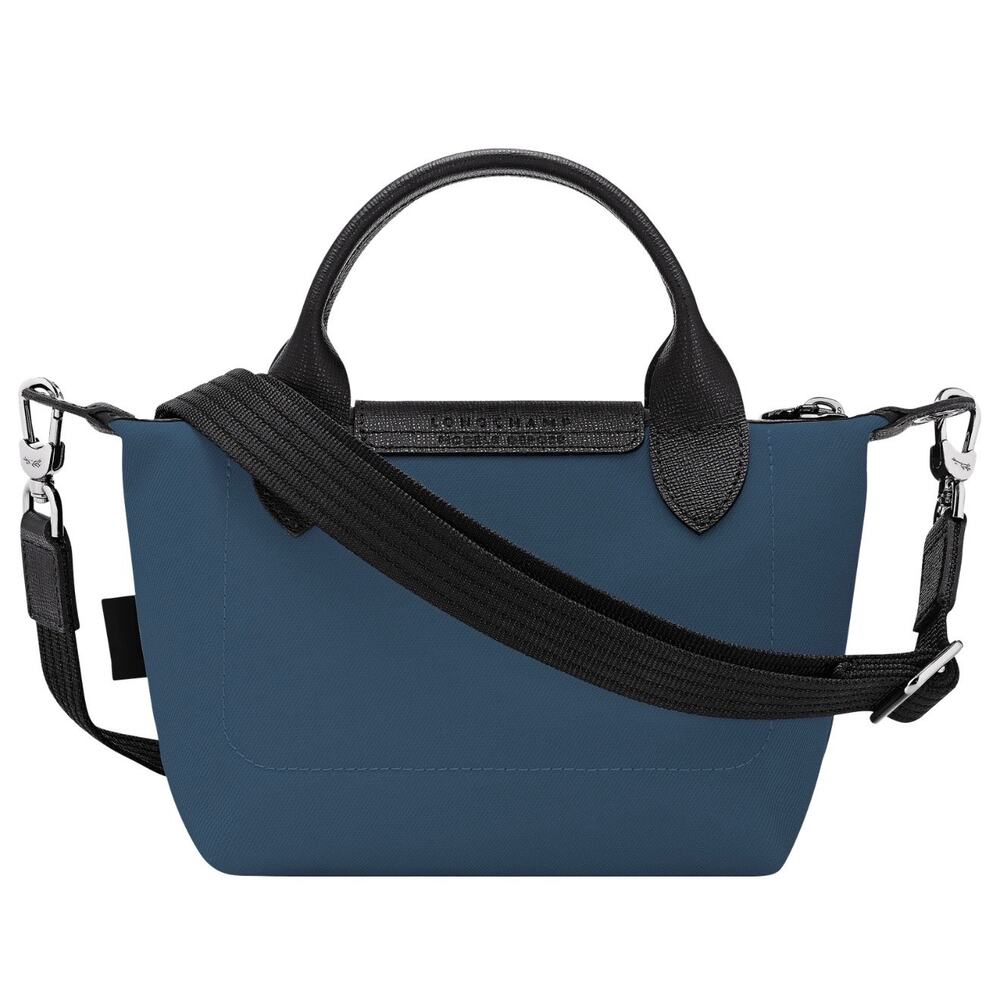 Longchamp Le Pliage Xtra XS Navy Crossbody Bag NWT Nylon Leather Trim NWT - Picture 5 of 9